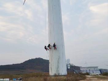 風(fēng)電塔筒高空清洗